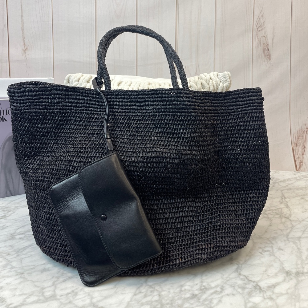 The Row Woven Tote Bag with Removable Pouch